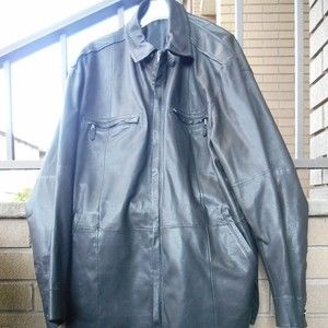 Gimo's Menswear XL 50 Black Leather Jacket